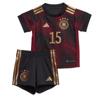 Germany Niklas Sule #15 Replica Away Minikit World Cup 2022 Short Sleeve (+ pants)